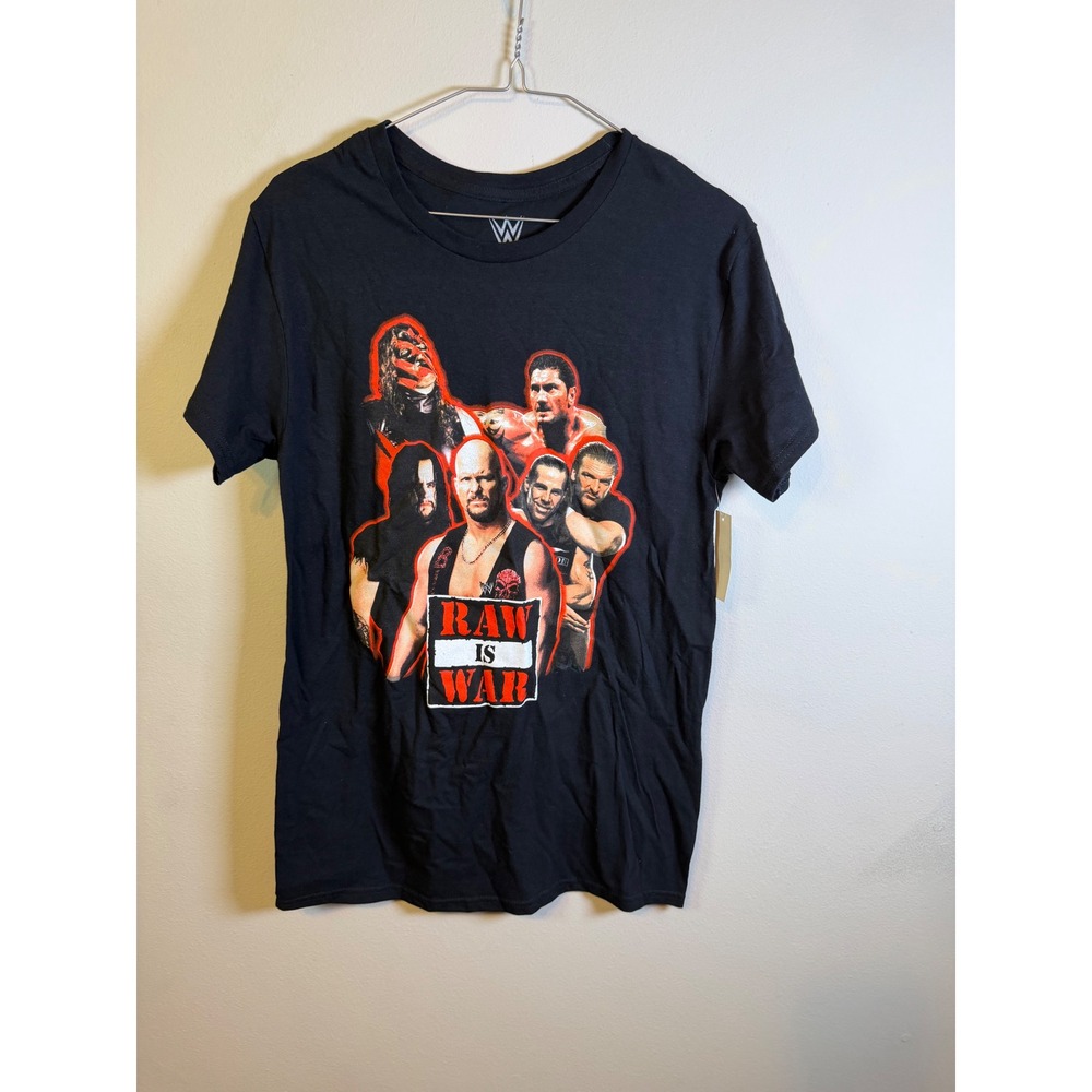 WWE Mens Graphic T-Shirt Raw Is War Legends Black Size S NWT